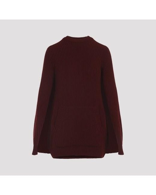 Max Mara Purple Astoria Knit Mini Dress