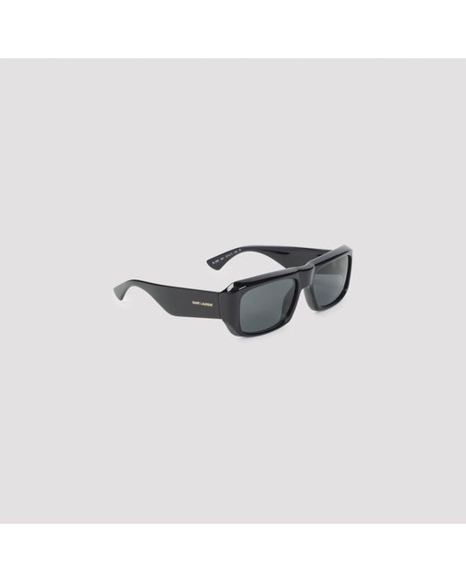 Saint Laurent Black Rectangular Sunglasses for men