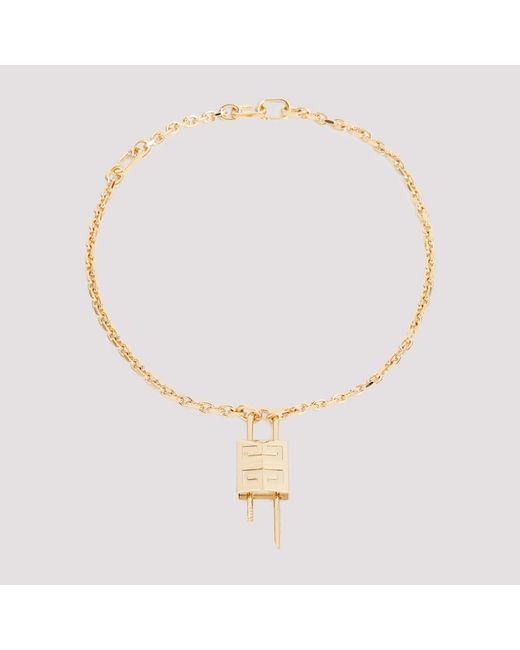Givenchy Metallic Lock Necklace With 4g Padlock