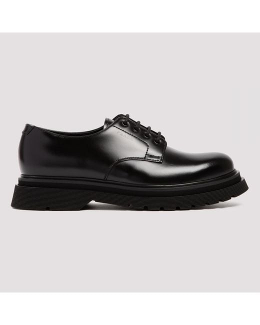 Prada Black Lace-up Derby Shoes for men