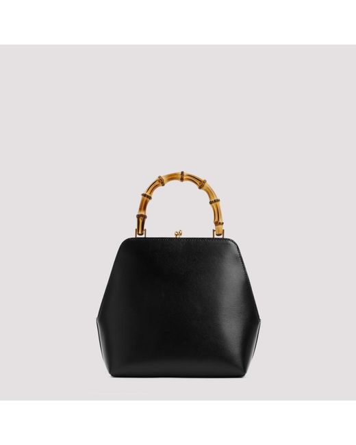 Jil Sander Goji Square Sm Bamboo Bag Unica in Black | Lyst UK