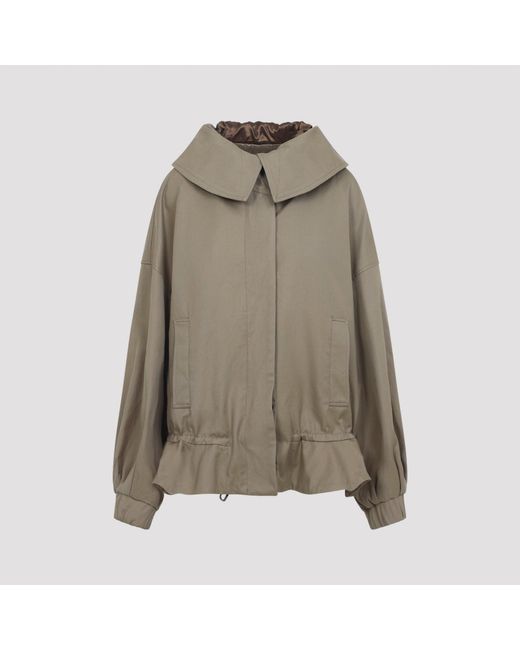 Dries Van Noten Green Villas Cotton Jacket