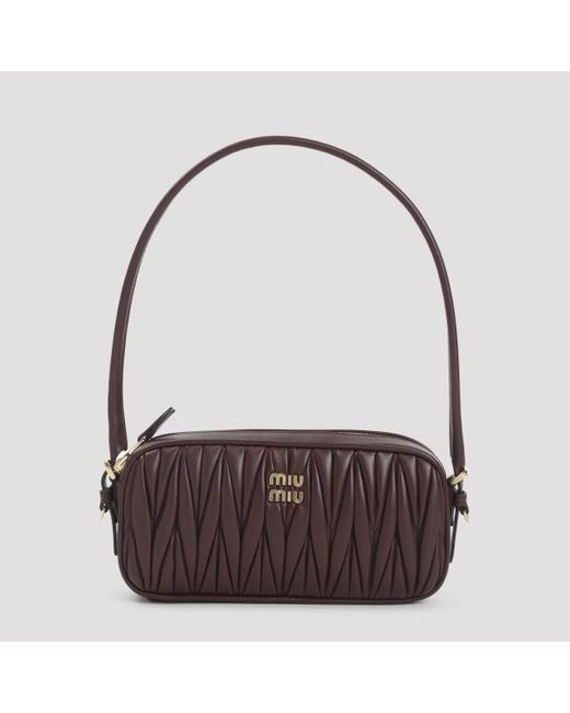 Miu Miu Multicolor Lamb Leather Pouch Unica