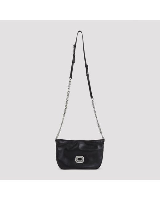 Roger Vivier Black Pilgrim Micro Pocket