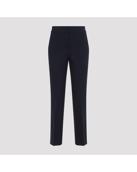 Peserico Blue Regular Straight-Leg Stretch Pants