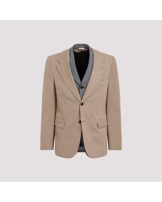 Comme des Garçons Brown Classic Wool Jacket For for men