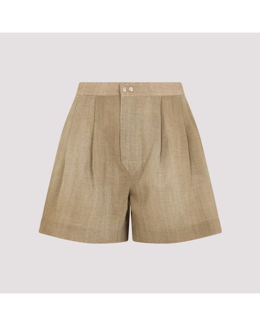Ermanno Scervino Natural Bermuda Shorts