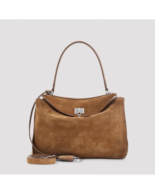Balenciaga Brown Rodeo Top Handle S Handbag