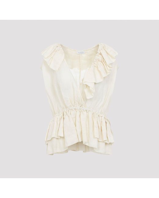 Dries Van Noten White Cally Bis Top