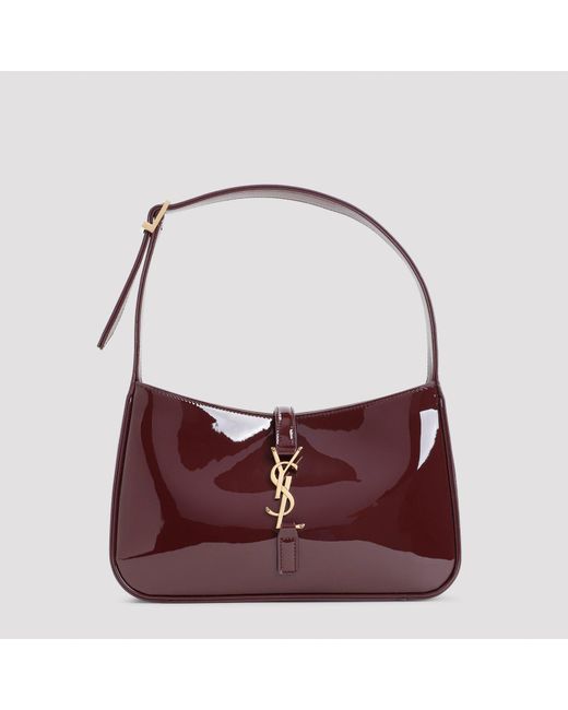 Saint Laurent Red Le 5 À 7 Calf Leather Shoulder Bag