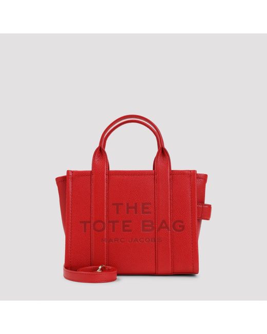 Marc Jacobs Red The Leather Small Tote Bag