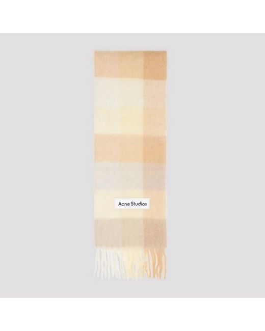 Acne Natural Alpaca Scarf for men