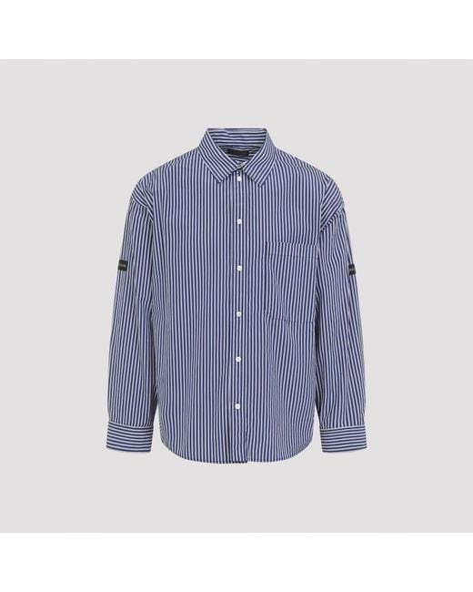 Balenciaga Blue Oversized Shirt for men