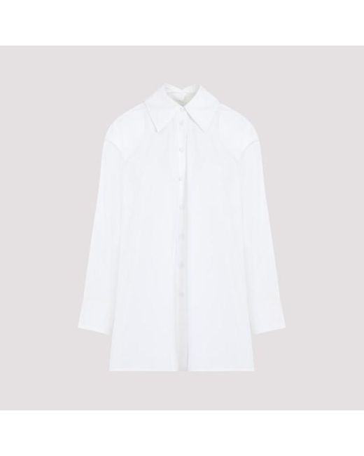 Jil Sander Optic White Cotton Shirt