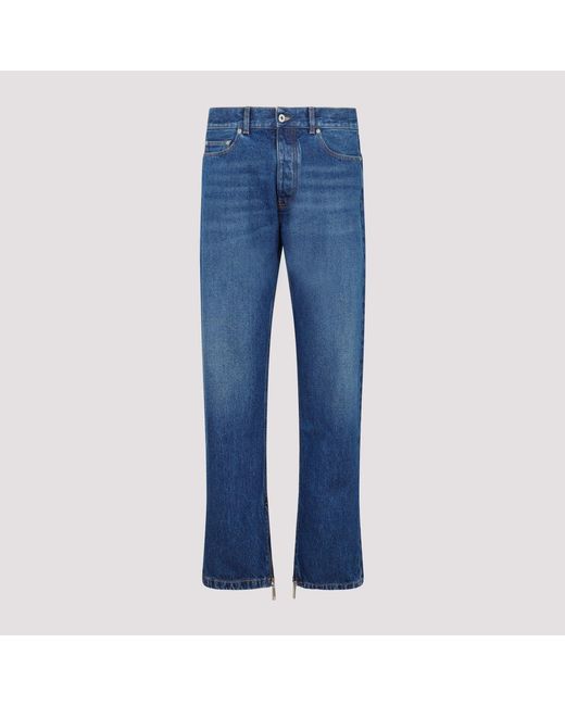 Off-White c/o Virgil Abloh Blue Skate Medium Cotton Jeans for men