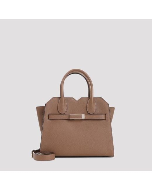 Valextra Brown Milano Mini Handbag Unica