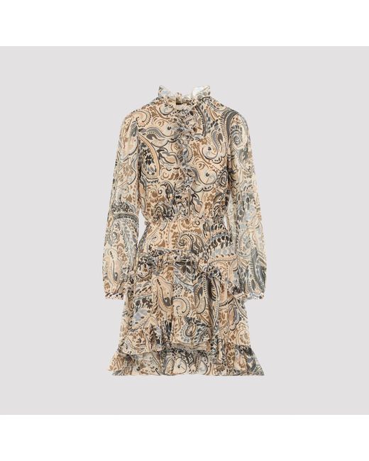 Etro Natural Mini Dress