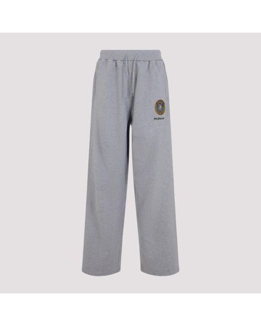 Balenciaga Gray Oversize Track Pants for men