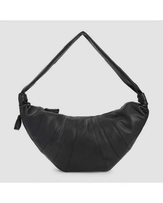 Lemaire Black Croissant Large Handbag for men