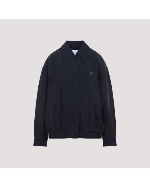 Prada Blue Silk Jacket