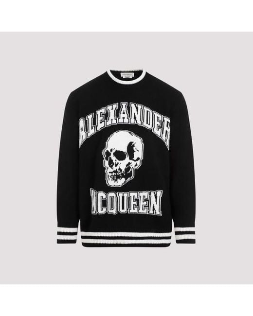 Alexander McQueen Black Alexander Cqueen Wool Sweater for men