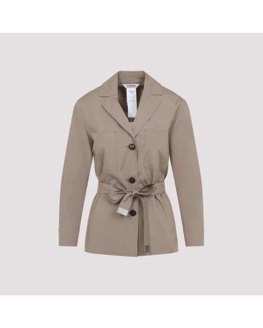 ジャケット Max Mara`s Carla Popeline Shirt Jacket Max Mara 'S Carla Popeline Shirt Jacket in Gray | Lyst
