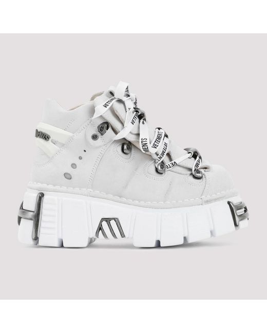 Vetements White New Rock Platform Sneakers