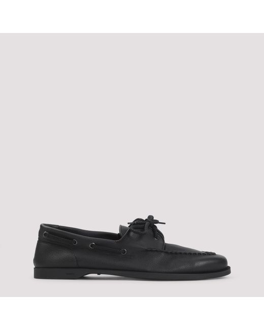 John Lobb Black Foil Loafers for men