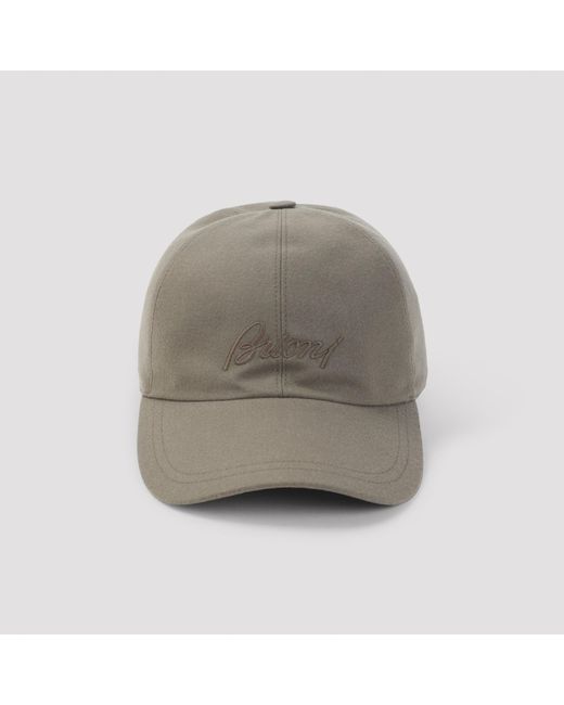 Brioni Gray Baseball Cap for men