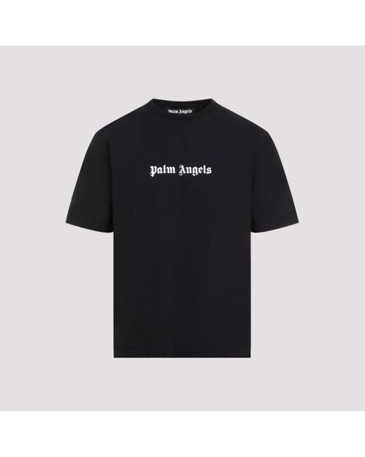 Palm Angels Black Logo Slim T-shirt Tshirt for men