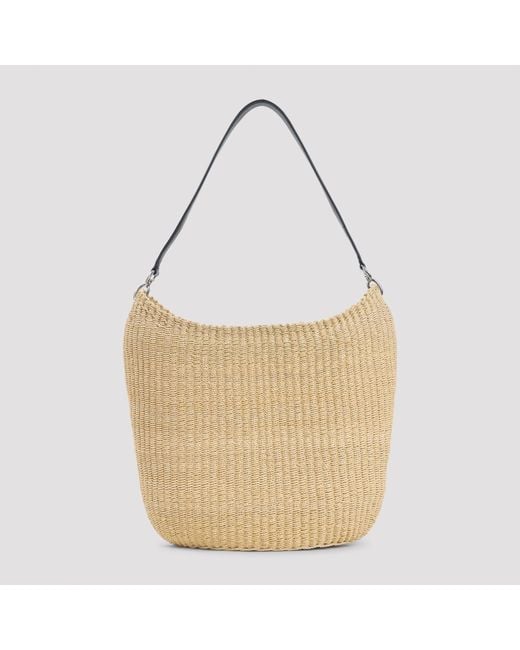 Phoebe Philo Natural Woven Viscose Slope Sling Small Shoulder Bag