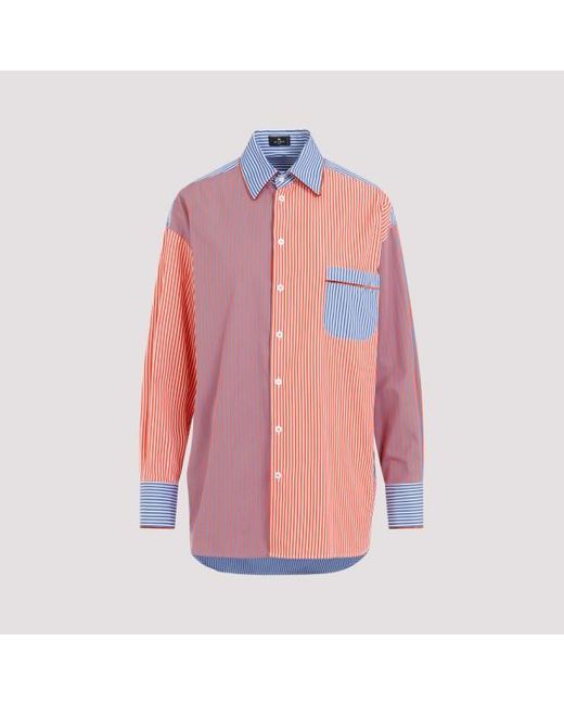 Etro Pink Cotton Shirt