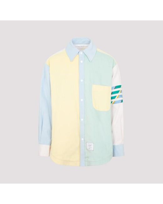 Thom Browne White Funmix Shirt Jacket for men