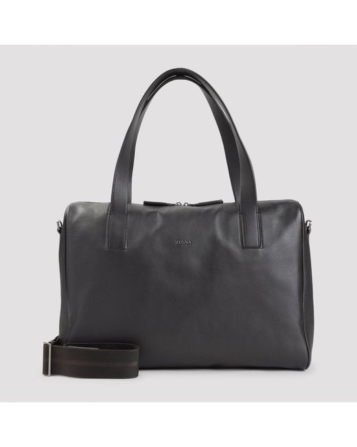 Zegna Black Travel Bag for men