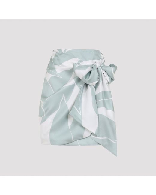 Max Mara Blue Strano Mini Skirt