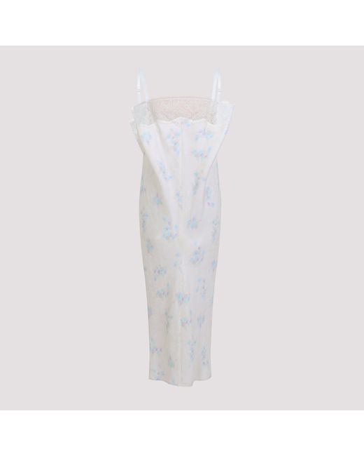 Carven White Lingerie Midi Dress
