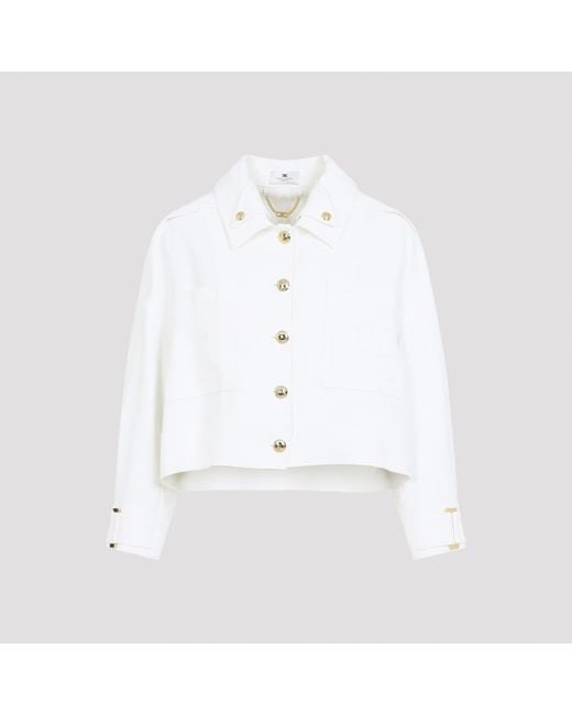 Elisabetta Franchi White Jacket