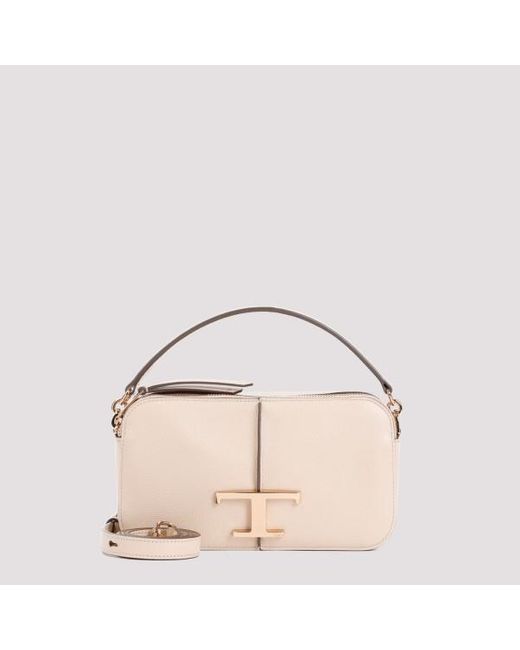 Tod's White T Timeless Camera Bag Unica