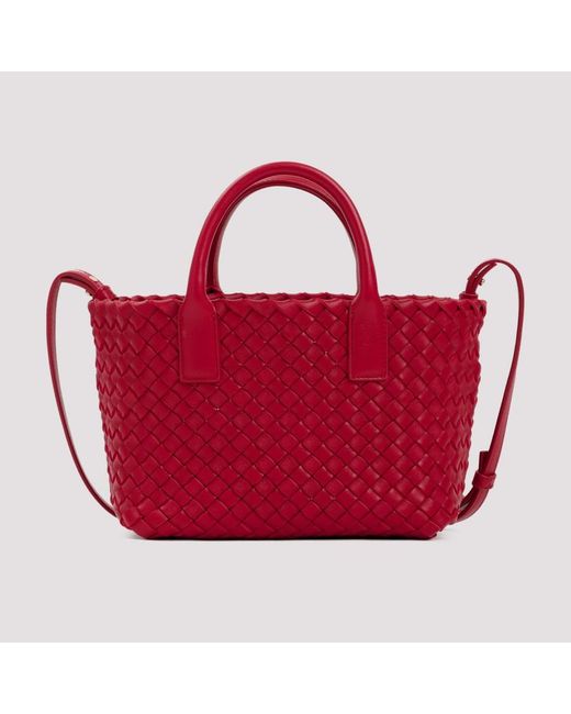 Bottega Mini Cabat Bag in Red Lyst