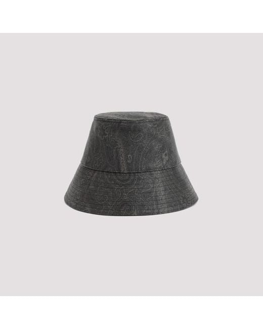 Etro Black Cotton Hat for men