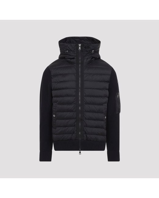 Moncler Blue Polyamide Cardigan Jacket for men