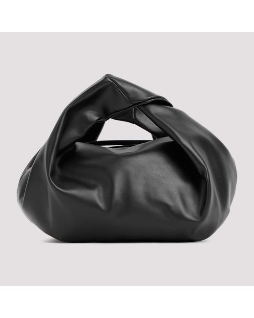 Dries Van Noten Black Small Leather Tote Unica