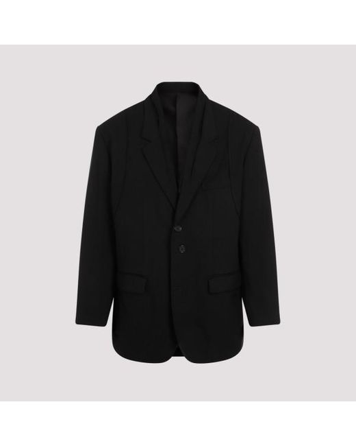 Undercover Black Polyester Jacket for men