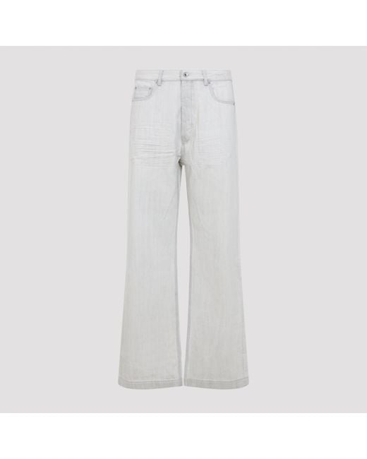 Rick Owens White Geth Jeans