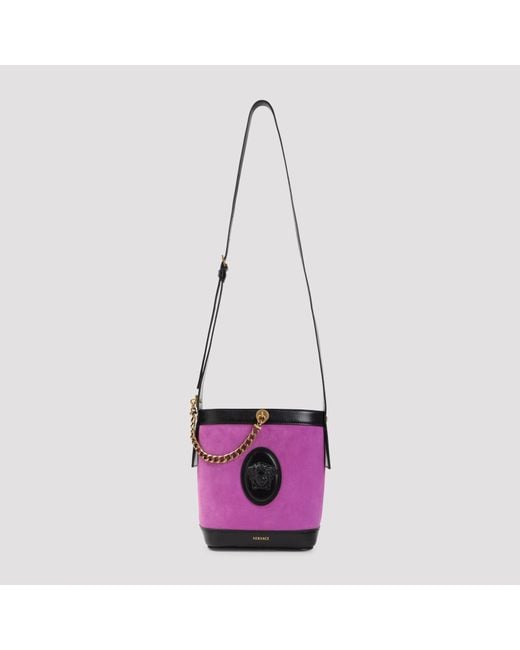 Versace Purple Mini Bucket Bag