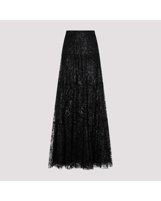 Ralph Lauren Collection Black Sutton Knee A Line Skirt