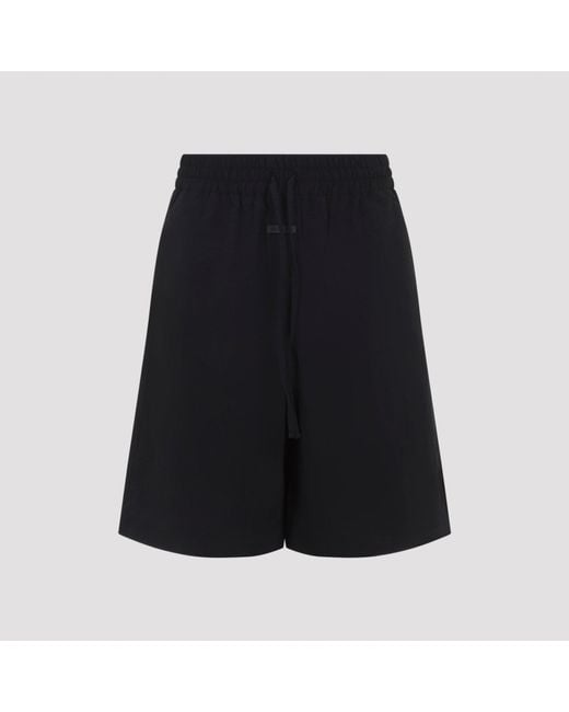 Fear Of God Black Relaxed Solid Shorts for men