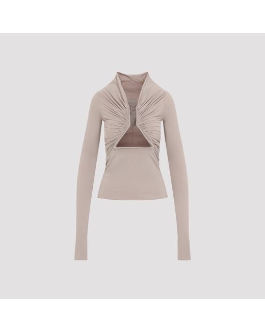 Rick Owens Natural Jersey L/S Prong