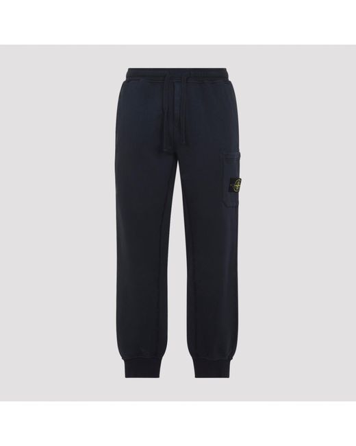 Stone Island Blue Cotton Pants for men