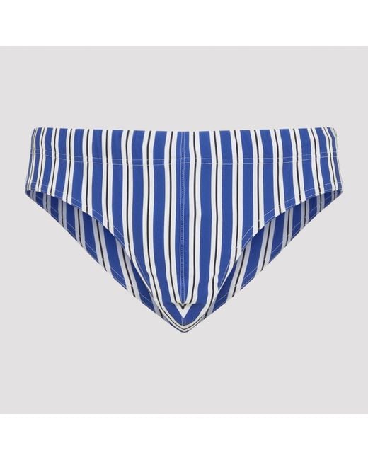 Tom Ford Blue Regimental Stripe Swim Brief for men